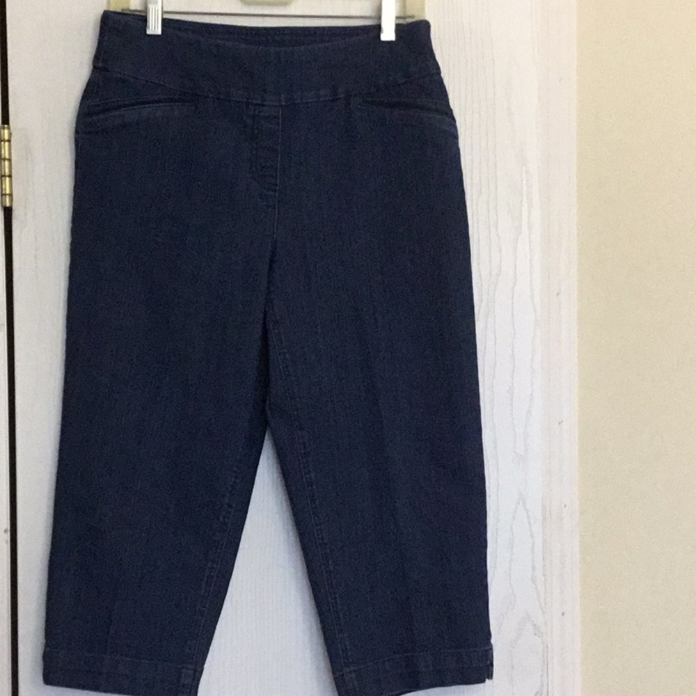 Westbound denim capris. No zippier. Size 8.